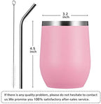 MEWAY 12oz Wine Tumbler Mix Color 12 Pack Bulk Gifts for Women, Vacuum Stainless Steel Travel Mug with Lid,Insulated Stemless Wine Cup Glass for Coffee,Cocktails,Drinks(Mix,Set of 12) - Image 4