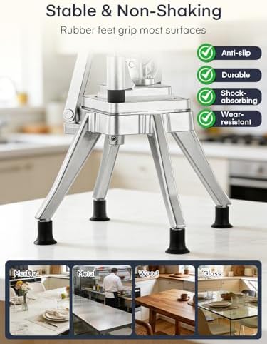 FOHERE Commercial Vegetable Chopper French Fry Cutter - Image 6