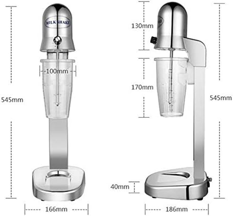 Milkshake Maker Machine with 29 OZ Cup Stainless Steel Electric Milk Foam Beverage Blender with Mixing Cup 2 Speeds Electric Milk Frother Machine Fully Automatic for Cafes/Shakes/Bars - Image 3