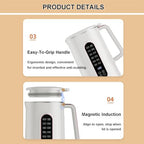 Soy Milk Automatic Plant Milk Maker With Reservation Function/Kettle Heater Stainless Steel Soybean Oat Maker/1.2l Hot Drinks 1.5l Cold Drinks (With 2 Tea Cups) - Image 6