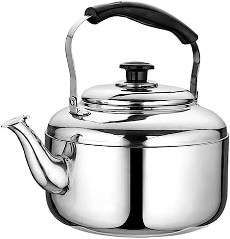 Whistling Stovetop Teapot - 10L Stainless Steel Tea Kettle with Ergonomic Handle, Durable Whistle Design for Perfect Tea Brewing, Ideal for Home & Kitchen Use by Unknown