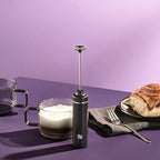 AdHoc Moro Milk Frother | Handheld Electric Whisk | Stainless Steel Whisk Head | Battery Operated | Grey | Perfect Foam for Coffee, Matcha & Hot Chocolate - Image 2