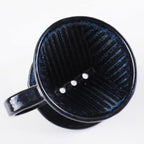 Asayu Japan Ceramic Coffee Pour Over Maker Set in Dark Navy Blue - Image 3