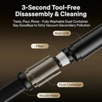 Mini Handheld Coffee Vacuum Cleaner, Rechargeable Portable Desk Vacuum with Powerful Brushless Motor for Cleaning Coffee Grinder Residue and Desktop Home, Deeply Remove Residual Powder - Image 5