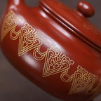 Tea Pots For Loose Tea Home Use Gold-inlaid Antique Teapot Tea Room Desktop Purple Clay Teapot Tea Infuser Pot - Image 4