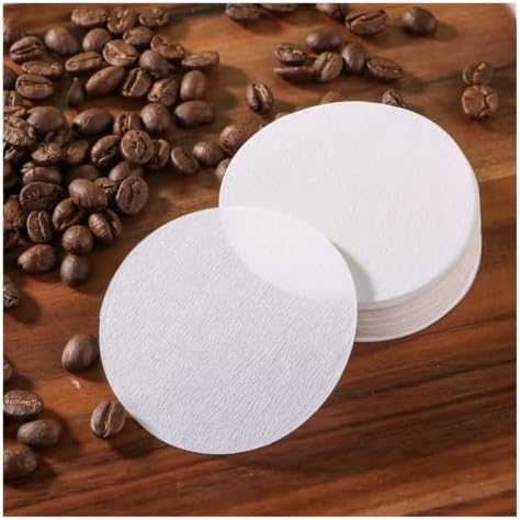 Disposable Coffee Filter Paper 51/54/58/56/60/64/68mm Coffee Paper Filter For Moka French Coffee Maker Barista Tools 1000pcs(White Color,68mm) - Image 3