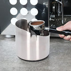 Espresso Coffee Knock Box, Coffee Grounds Container Box, Stainless Steel Rubber Coffee Dump Bin for Home (Stainless steel color small size (FC-04-1)) - Image 4