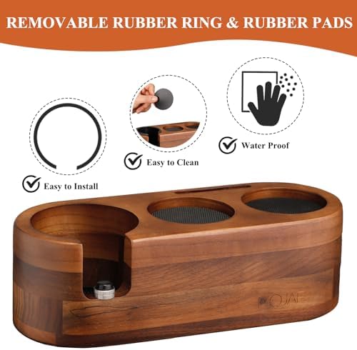 MOJAE Espresso Tamping Station,Coffee Tamper Station,Espresso Organizer Station,Fits for 51/54/58mm Portafilter,Tamper,Distributor and Puck Screen - Image 5