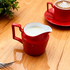 Red Tea Set with Teapot, Cups, Sugar & Creamer Set, Tea Party Service - Image 5