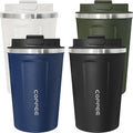 4 Pack Travel Coffee Mug 12oz Insulated Coffee Cup with Lid, Reusable Thermal Coffee Cup Stainless Steel Coffee Tumbler to Keep Hot & Cold Drinks for Car, Daily, Travel and Gifts, Multicolor by Unknown
