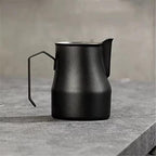 Milk Frothing Cup Stainless Steel Milk Frothing Pitcher Jug Cup Espresso Coffee Barista Craft Latte Cappuccino Cream Cup 350/500ML(Silver,350ml) - Image 2