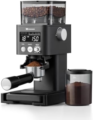 MOKKOM Conical Burr Coffee Grinder with Scale, 31 Settings for Espresso by MOKKOM