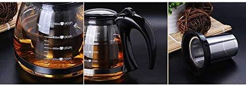 Tea Kettle,Teapot with Infuser Creative Design Glass Teapot 750ml, Fashion Glass Teapot for Tea Flower with Removable Steel Infuser Tea Kettle Teapot - Image 6