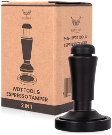 2-in-1 Espresso Tamper & WDT Stirrer Tool – 58mm Coffee Tamper with 10 Extra Needles (0.25mm & 0.4mm) – Stainless Steel Dual Sided Distributor for Even Extraction & Barista Quality Espresso (58 mm) by Unknown