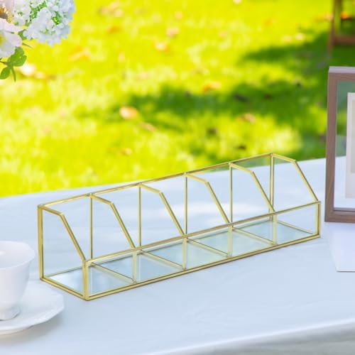 NCYP Glass Tea Bags Organizer, 14.5 x 3.6 x 3.6 Inches - Image 4