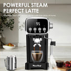Professional Compact Expresso Coffee Machines for home,20 Bar Espresso Maker W/Milk Frother Steam Wand,Visible Pressure Gauge&Detachable Water Tank for Cappuccino Latte&Cold Brew (43, Fluid Ounces) - Image 7