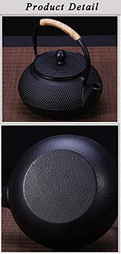 tetsubin Cast iron Tea Kettle workshop Healthy japanese Tea pot with Stainless Steel Infuser（30.4oz） - Image 3