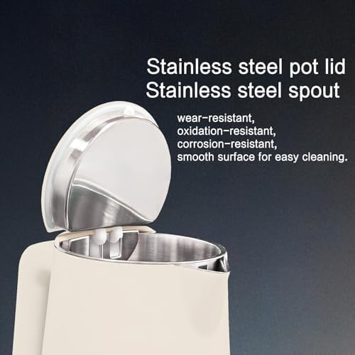 1.5L Electric Kettle Temperature Control, Cream White - Image 5