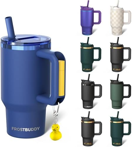 Frost Buddy Thicc Buddy 16oz Tumbler - Insulated Stainless Steel (Navy) by FrostBuddy