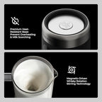 Ultimate Home Barista Bundle: 1200W Gooseneck Electric Kettle & 5-in-1 Milk Frother Set - Precision Pour Over Coffee Maker with ±1°F Temp Control plus Automatic Hot/Cold Foam Steamer for Latte - Image 7