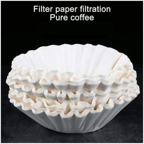 100Pcs Basket Coffee Replacement White Coffee Paper Pod Disposable For 8-12 Cup Makers - Image 4