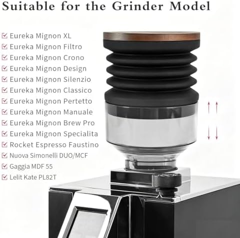 Single Dose Hopper Compatible with Eureka Mignon Grinder & Coffee Bean Dosing Cup - Image 5
