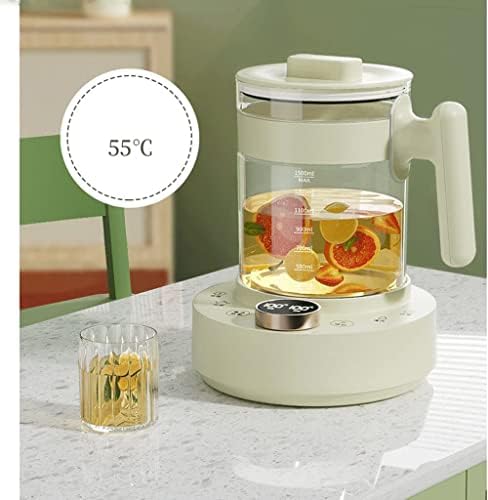 Rieort Electric Kettle Borosilicate Glass Tea Kettle Intelligent Temperature Control Design Hot Water Boiler 1.5l/52.8oz Electric Kettle Portable - Image 3