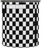 Stainless Steel Coffee Storage Containers with Airtight Lid, Black Buffalo Plaid 17oz Food Storage Container Kitchen Canister for Tea, Coffee Beans, Ground, Sugar Storage by Quteprint
