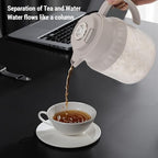 Mechanical Digital Display Coffee Maker,tea Brewing Pot,tea Infuser Pot 1100ml Capacity Mechanical Display Water Separation Multifunctional Kettle for Home - Image 3