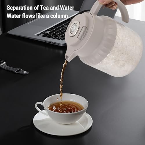 Mechanical Digital Display Coffee Maker,tea Brewing Pot,tea Infuser Pot 1100ml Capacity Mechanical Display Water Separation Multifunctional Kettle for Home - Image 3