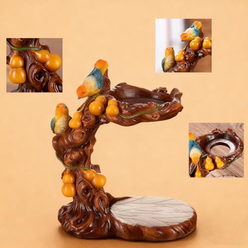 Lazy Kungfu Glass Tea Set Heat Resistant Semi Automatic Drip Rotating with Infuser Magnetic Teapot Set for Gongfu Tea Making Ideal (Gourd Bird) - Image 5