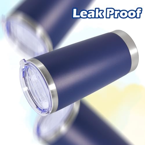 20oz Tumbler Insulated Tumblers Vacuum Coffee Mug with Lid Navy 12Pack - Image 6