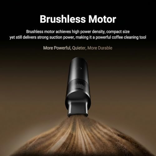 Portable Handheld Coffee Grinder Vacuum Cleaner, Coffee Powder Cleaner with Blowing & Inflating 2 Suction Modes, Mini Vacuum for Coffee Grounds - Image 2