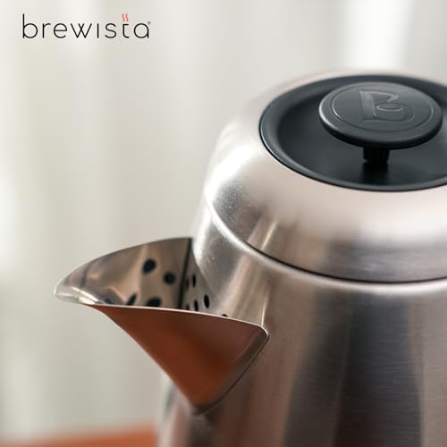 Brewista V-Spout Electric Kettle, Large 1.7 Liter Capacity For Pour Over Coffee, Smart Digital Heating Element, Perfect for Cupping, Stainless Steel - Image 5