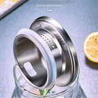 Water Pitcher Household Cold Kettle Heat Resistant Teapot Large Capacity Water Pitcher Glass Water Carafe with Lid for Juice, Milk,Beverages Water Jug(2600ml) - Image 3