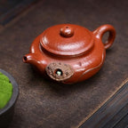 Tea Kettle Creative Red Mud Lotus Antique Teapot Office Tea Table Tea Maker Ceramic Tea Infuser - Image 6