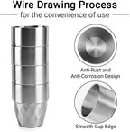 Beasea Stainless Steel Cups 10 oz, 12 Pack Bulk Stackable Insulated Stainless Steel Drinking Tumbler Cups Double Wall Metal Small Pint Glasses Tin Cups for Home Restaurant Office Party Camping - Image 4