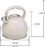 Tea Kettle Whistling Tea Kettle Stainless Steel Teakettle with Wooden Handle Stovetop Safe Water Boiling Kettle for Home Kitchen 3L Stove Top Whistling Tea Kettle - Image 7