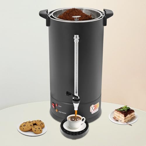 17L Commercial Coffee Urn,Stainless Steel Large Coffee Maker - Image 2