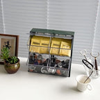Large Coffee Pod Holder with Lid, Green - Image 2