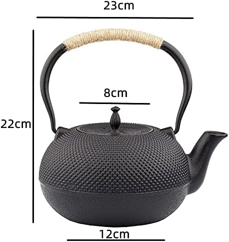 Japanese Style Cast Iron Kettle Tetsubin Teapot With Strainer 60oz Water Capacity No Coating - Image 2