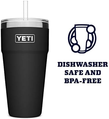 YETI Rambler 26 oz Straw Cup, Vacuum Insulated, Stainless Steel with Straw Lid - Image 3