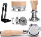 54mm Portafilter Kit & Barista Tool Set For Breville – Bottomless Portafilter, Calibrated Tamper, Distribution Tool, WDT Tool, Espresso Funnel & Puck Screen by KNODOS