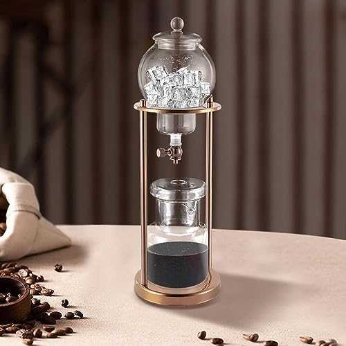 Gold Iced Coffee Dripper Cold Brew Drip Coffee Machine Ice Coffee Dripper 600ml by EcoTypee