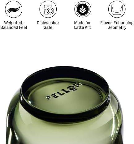 Fellow Pirch Cortado Cups 4.5 oz, Set of 12, Soda Lime Glass Woodland - Image 2