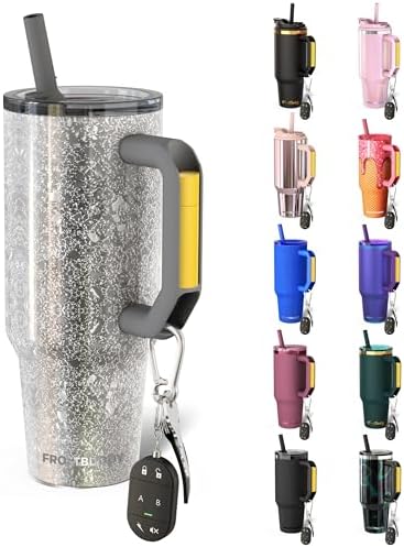 Frost Buddy Thicc Buddy 40oz Tumbler - Spill-Proof Flip Lid (Silver Sleigh) by FrostBuddy