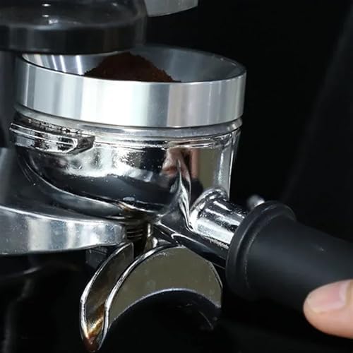 Aluminum Smart Coffee Dosing Ring for Beer Mug Coffee Powder Tool Espresso Barista for 51 53 54 58MM Coffee Filter Tamper Dosing Funnel 54mm(Black) - Image 5
