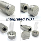 Divine Steel Integrated WDT Portafilter 100% Stainless Steel - Durable, Rust-Resistant, All-Metal Design for Precision Brewing (La Marzocco - Bottomless) - Image 3