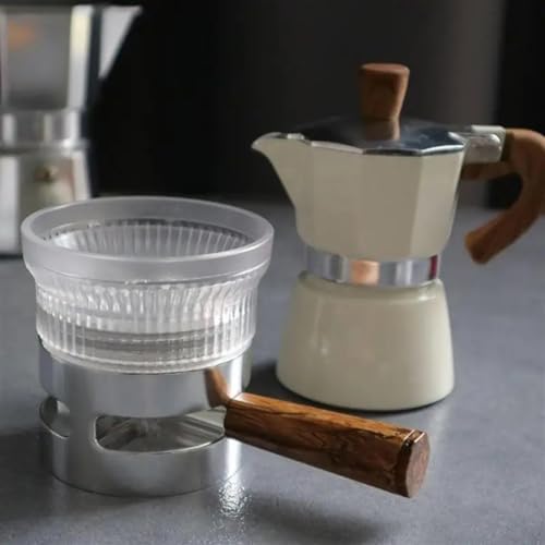 Coffee Tamper for Pot Rotary Powder Dosing Ring Coffee Distributor Leveler Espresso Tools Kitchen Accessories Dosing Funnel 54mm(Medium White) - Image 6