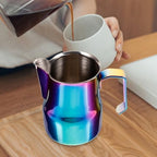 DOITOOL Stainless Steel Espresso Pitcher Milk Frothing Jug Cup for Latte Design Café Accessories for Beginners and Coffee Enthusiasts - Image 3